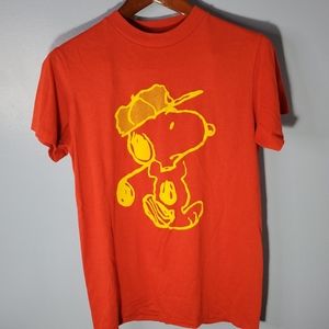 Vintage Single Stich Snoopy Golfing T-shirt Size M made in canada